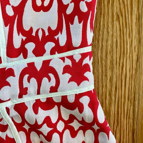 Laundry by Design Brocade White & Pink Strapless Sheath Dress Womens 10 - Picture 7 of 16